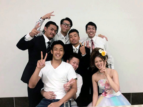 後輩の結婚式！