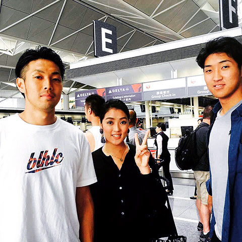 弟を空港にお見送り！！ 